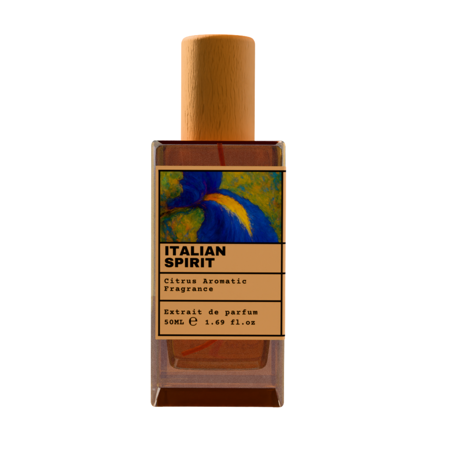 Italian Spirit Citrus Aromatic Fragrance Extrait de Parfum 50ml bottle with wooden cap