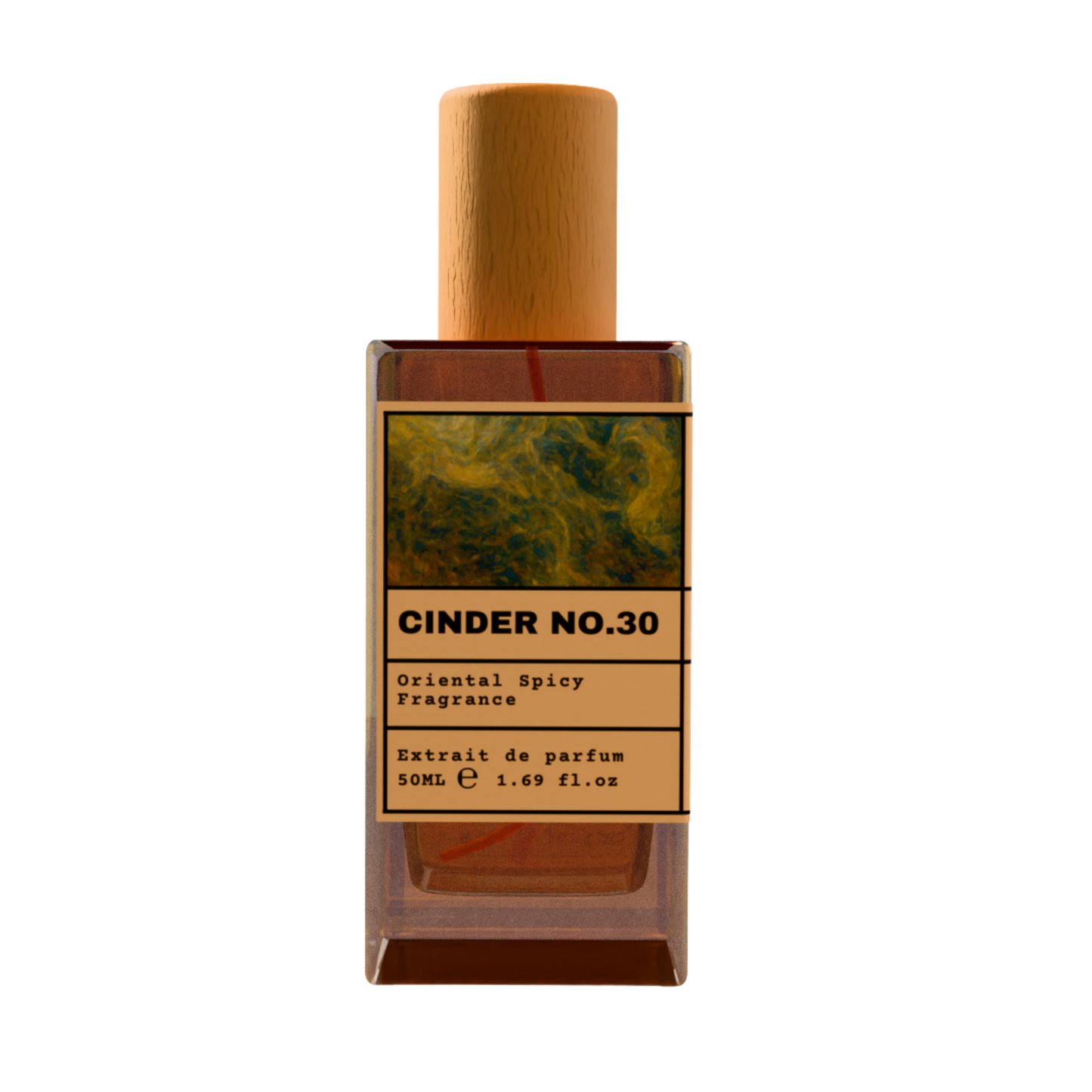 Cinder No.30 Oriental Spicy Fragrance Extrait de Parfum 50ml bottle with wooden cap