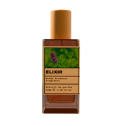 Elixir Woody Aromatic fragrance perfume bottle with wooden cap, 50ml