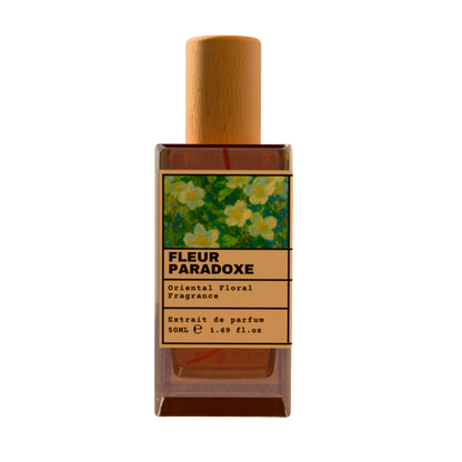 FLEUR PARADOXE Oriental Floral Fragrance Extrait de Parfum - White Floral Scent Perfume with Wooden Cap