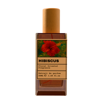 Hibiscus 50ml Extrait de Parfum - Floral Oriental Fragrance with Wooden Cap