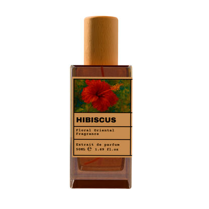 Hibiscus 50ml Extrait de Parfum - Floral Oriental Fragrance with Wooden Cap