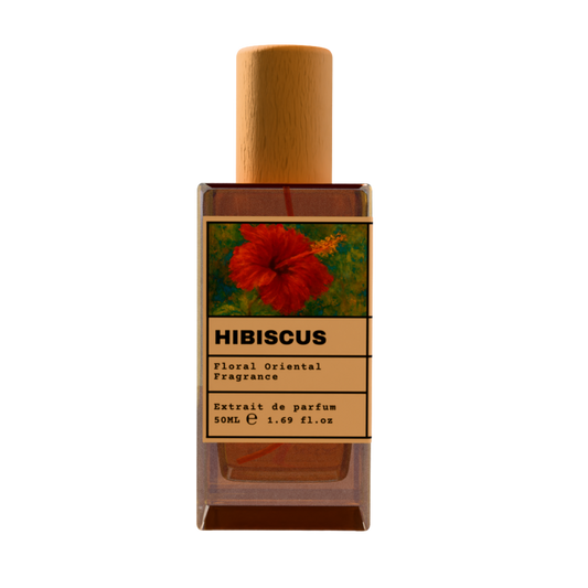 Hibiscus 50ml Extrait de Parfum - Floral Oriental Fragrance with Wooden Cap