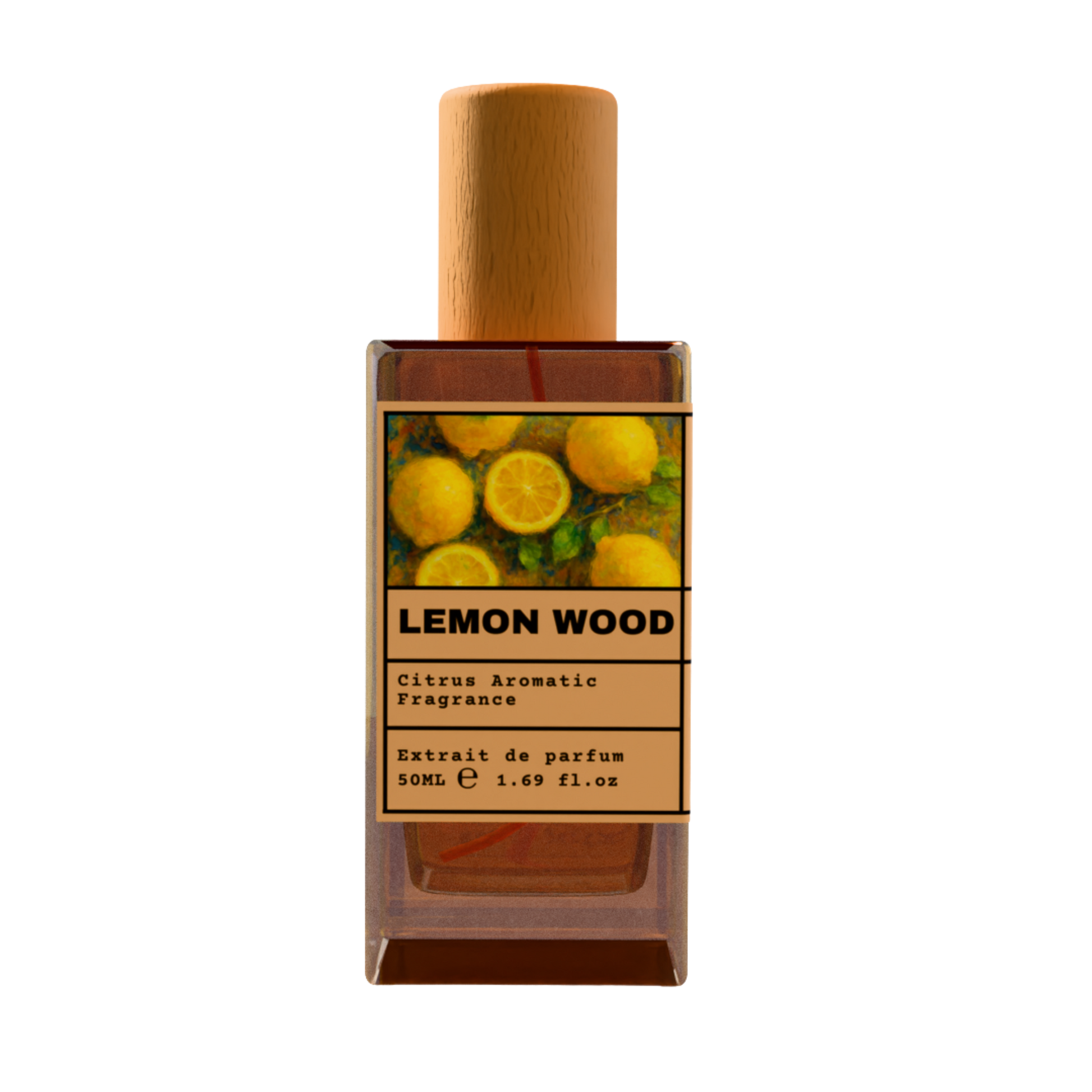 Lemon Wood 50ml Extrait de Parfum - Citrus Aromatic Fragrance with Wooden Cap