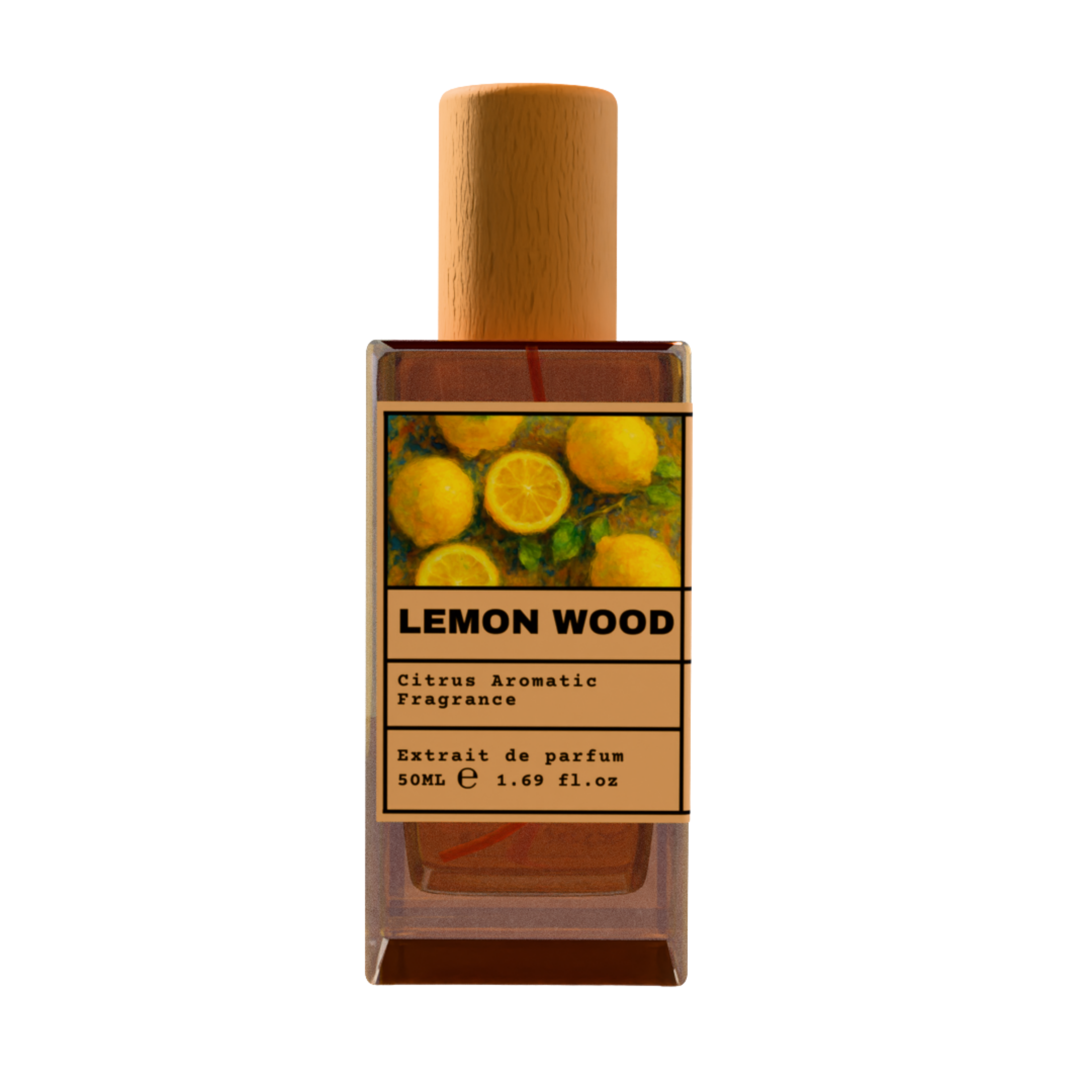 Lemon Wood 50ml Extrait de Parfum - Citrus Aromatic Fragrance with Wooden Cap
