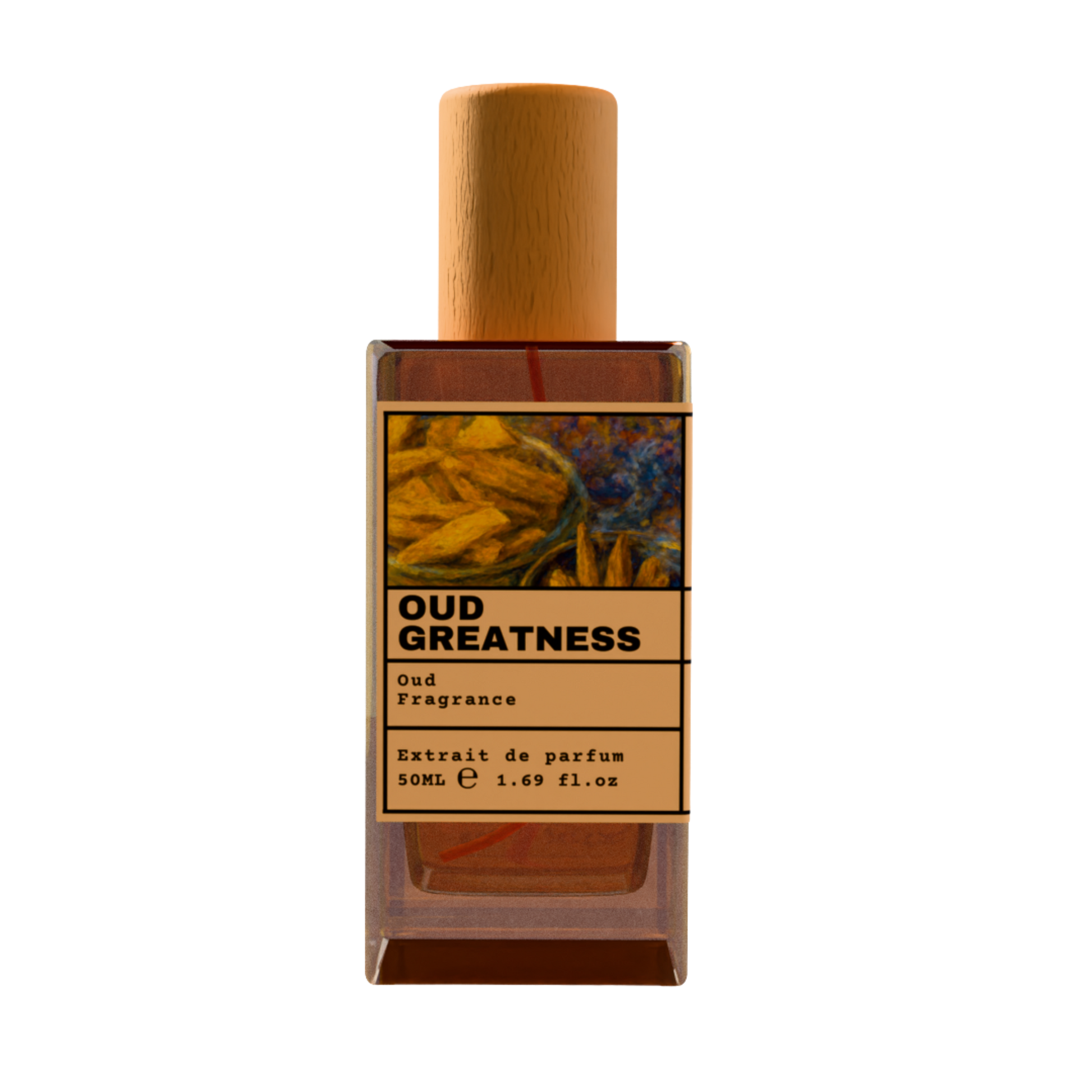 Oud Greatness 50ml Extrait de Parfum - Luxury Oud Fragrance with Wooden Cap