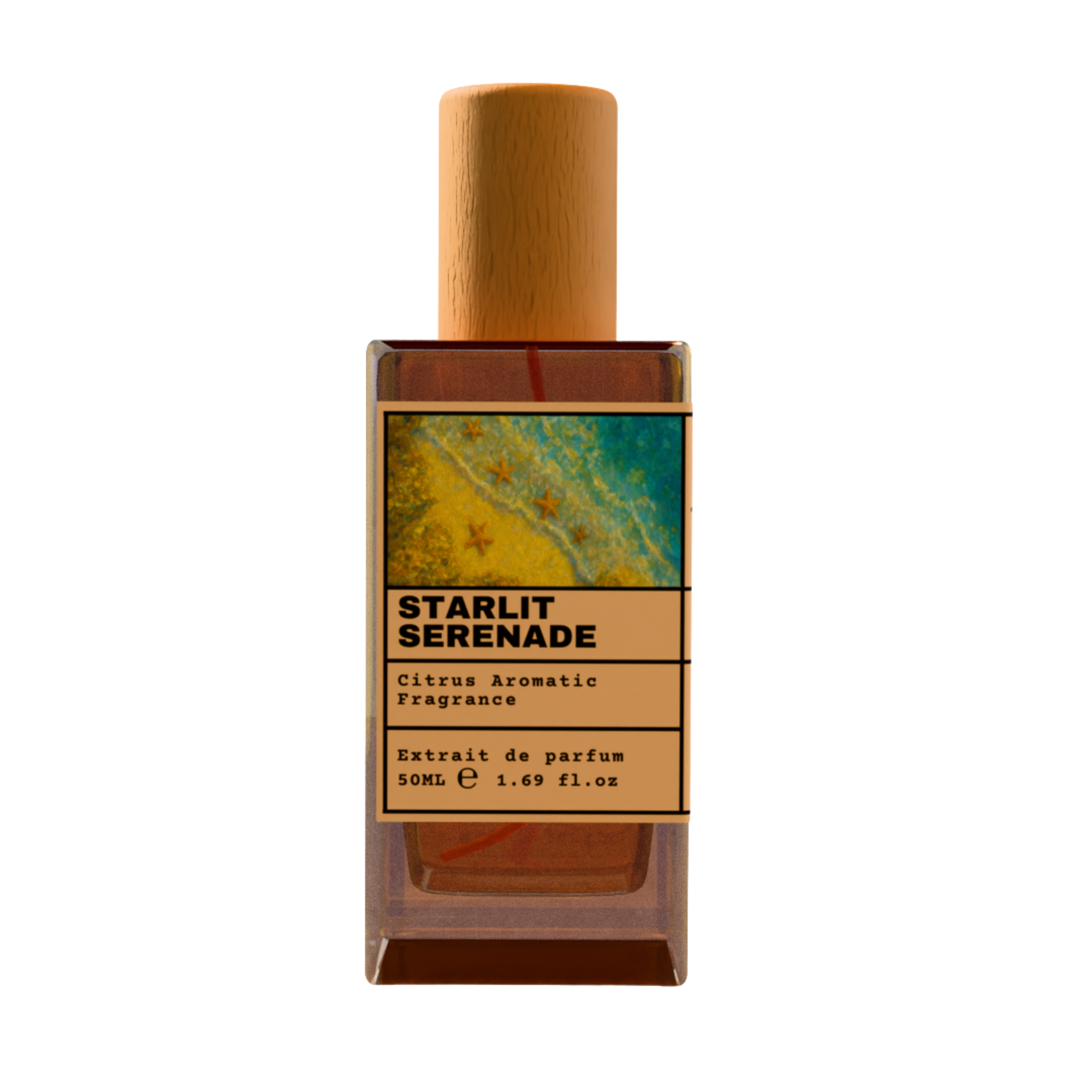 Starlit Serenade 50ml Extrait de Parfum - Citrus Aromatic Fragrance with Wooden Cap