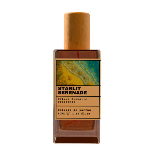 Starlit Serenade 50ml Extrait de Parfum - Citrus Aromatic Fragrance with Wooden Cap