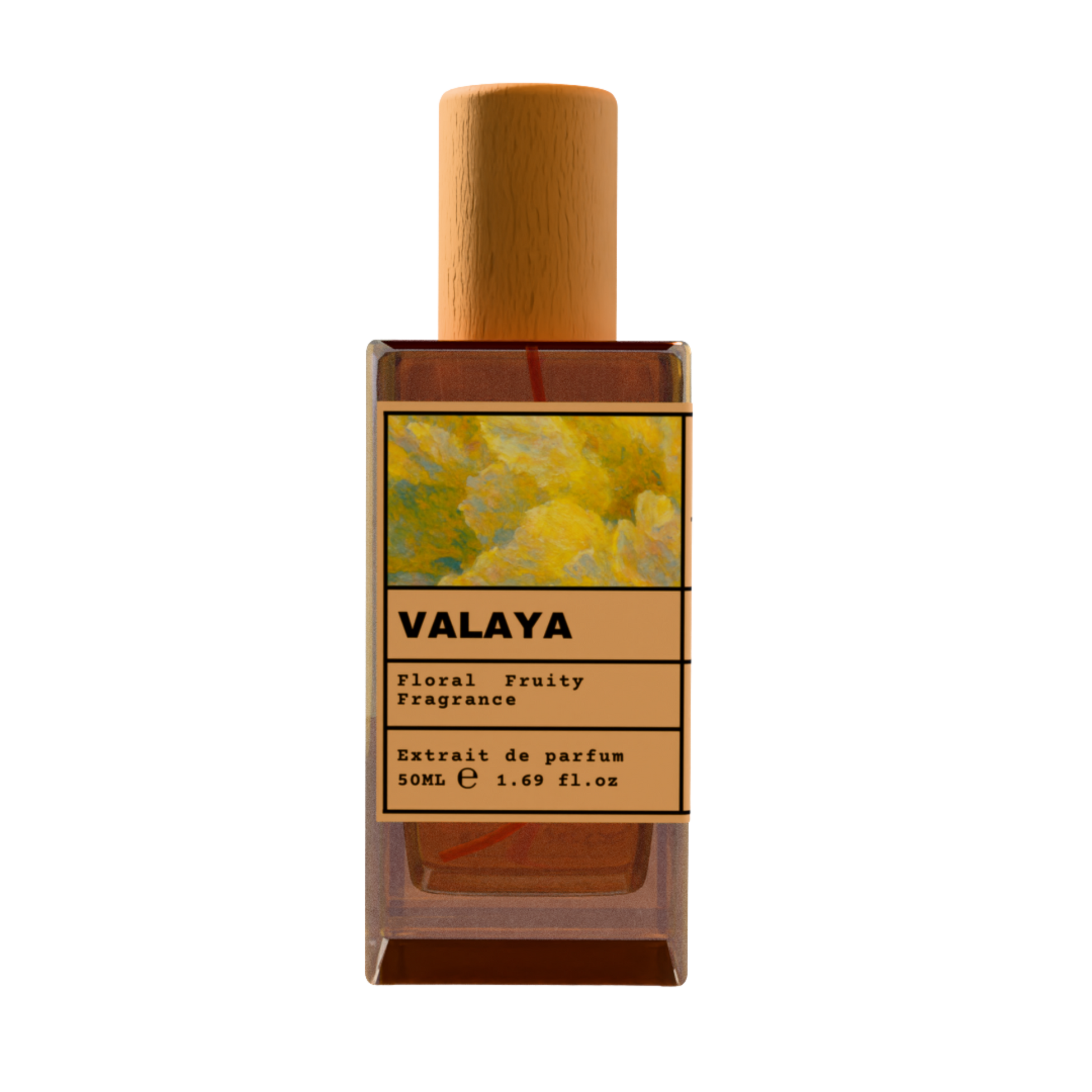 Valaya 50ml Extrait de Parfum - Floral Fruity Fragrance with Wooden Cap
