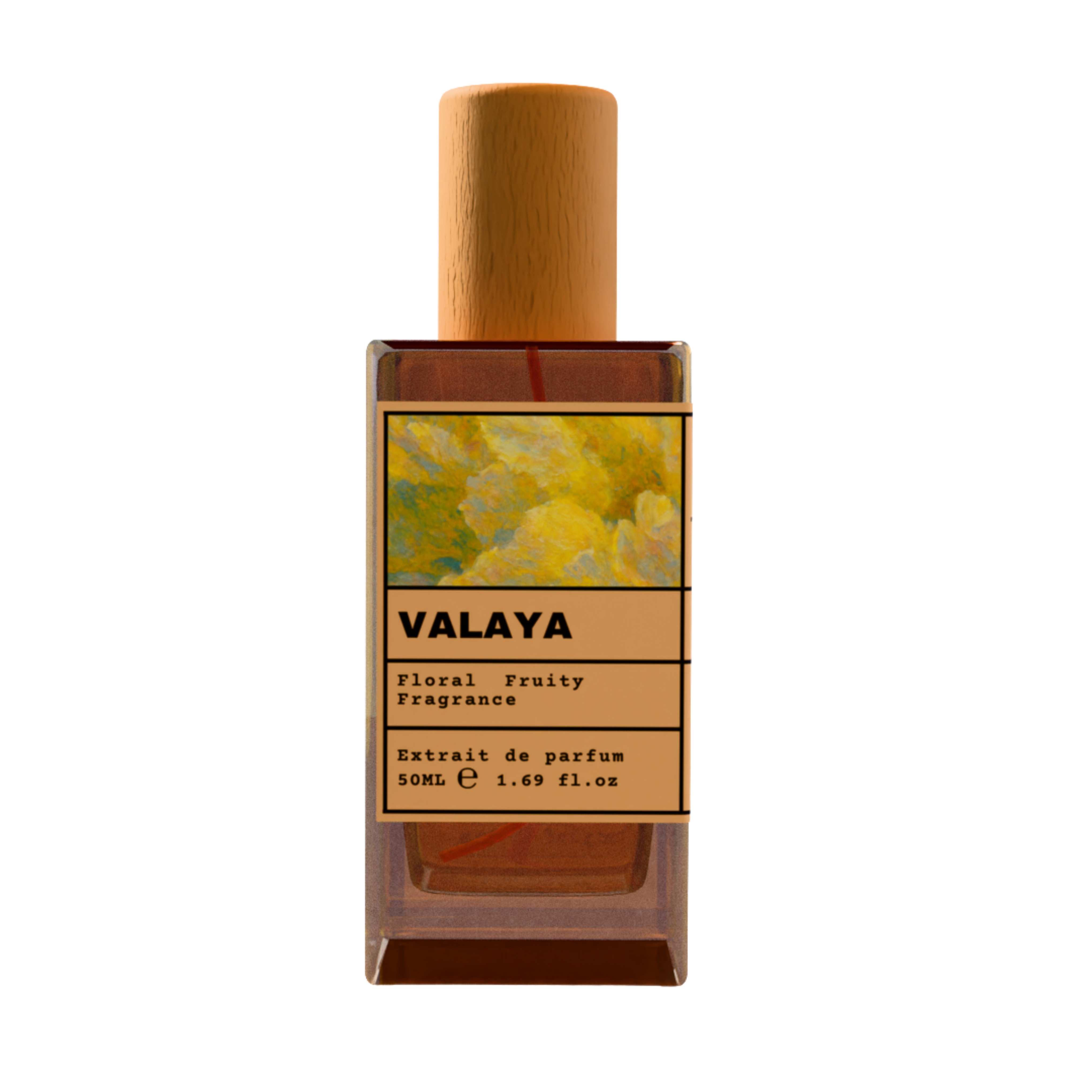 Valaya 50ml Extrait de Parfum - Floral Fruity Fragrance with Wooden Cap