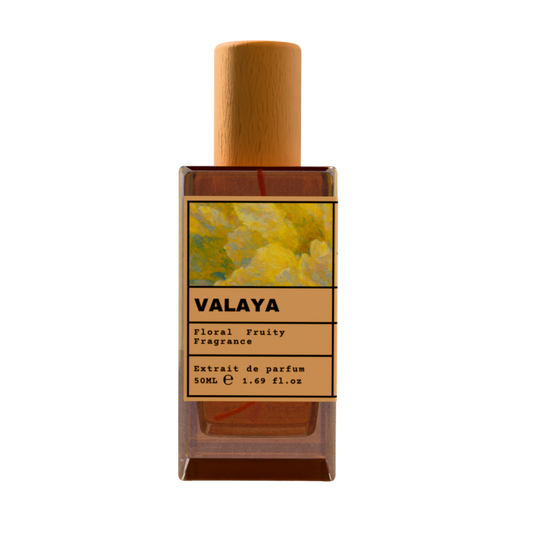 Valaya 50ml Extrait de Parfum - Floral Fruity Fragrance with Wooden Cap