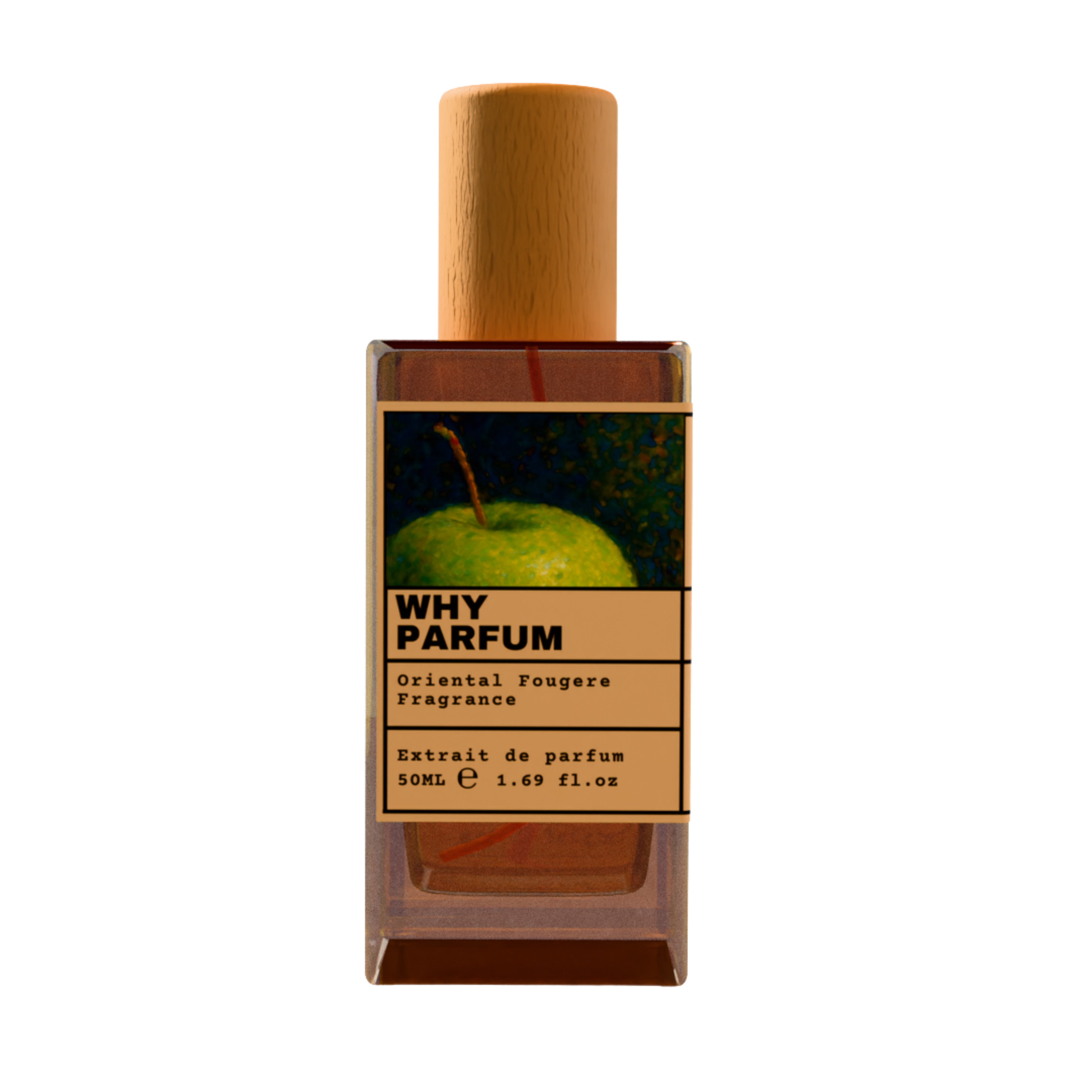 Why Parfum Oriental Fougere Fragrance Extrait de Parfum 50ml in Glass Bottle with Wooden Cap