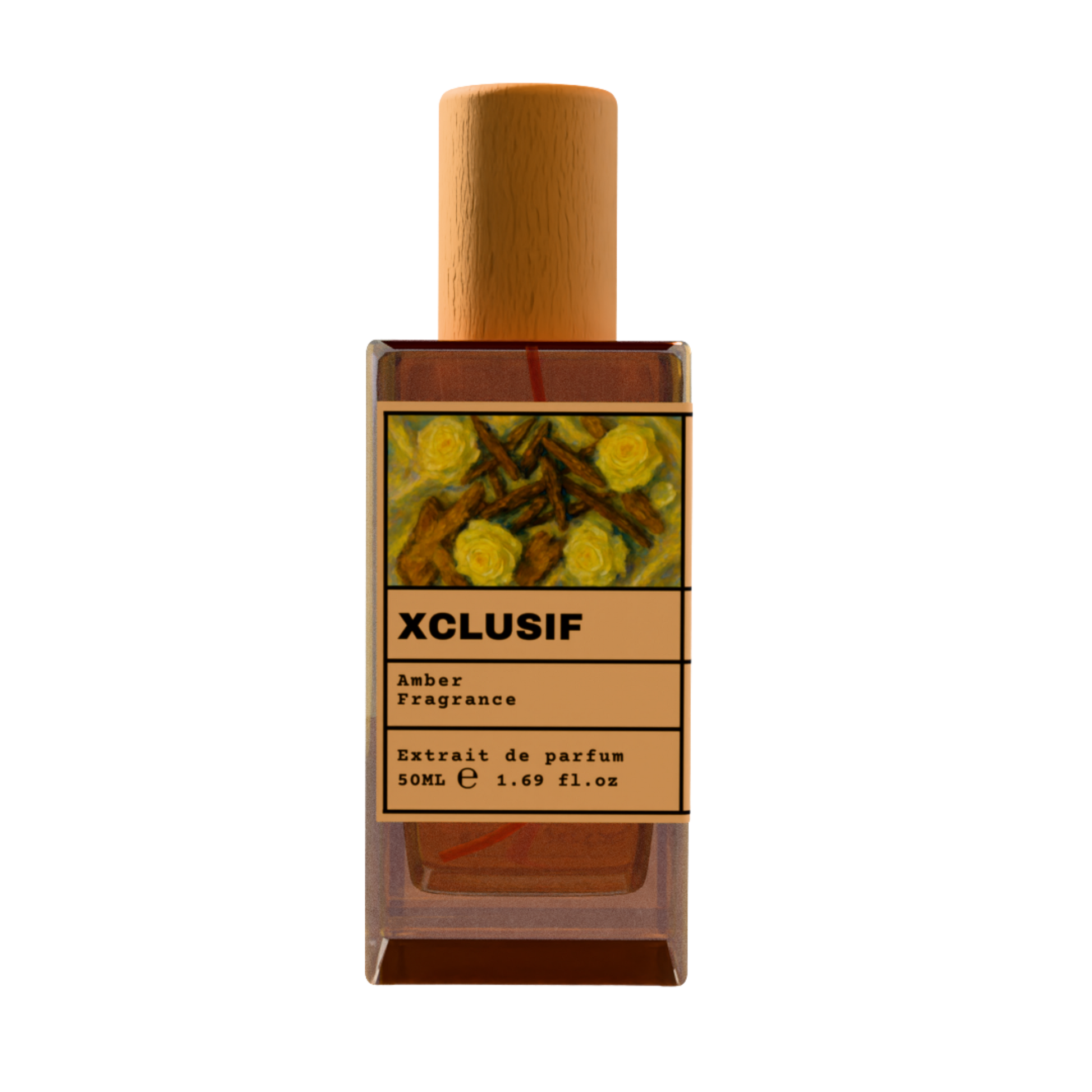 Xclusif 50ml Extrait de Parfum - Amber Fragrance with Wooden Cap